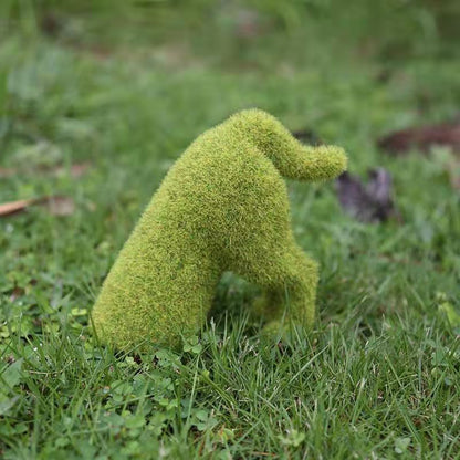 Decorative Peeing Dog Topiary