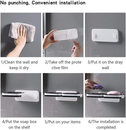Double Soap Dish with Draining Tray