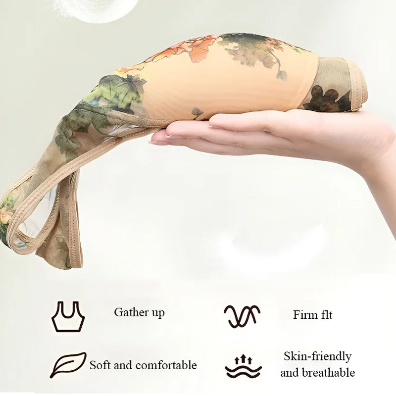 Pointed buttonless comfortable bra