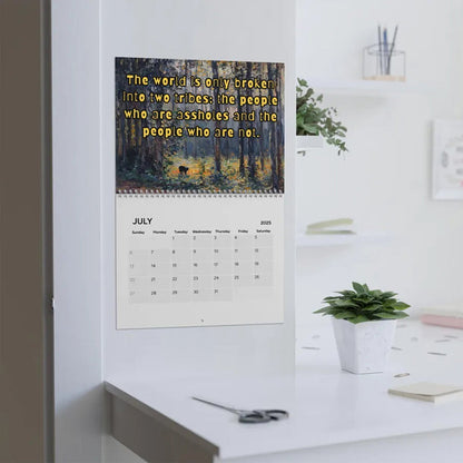 😹2025 Bad Bitch Cat Quotes Calendar