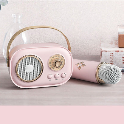 Mini Karaoke Machine With Wireless Microphone