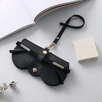 Soft PU Leather Sunglasses Bag