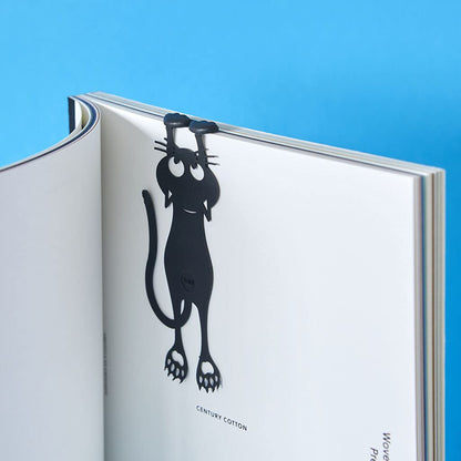 🔥🔥Cutout Black Kitten Bookmark
