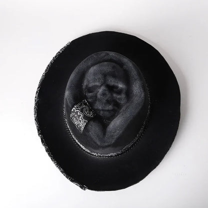 💀"Harvester of Sorrow" Handmade Skull Hat