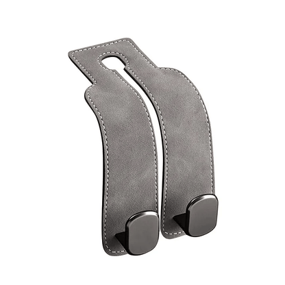 TwinHook Leather Car Headrest Hangers