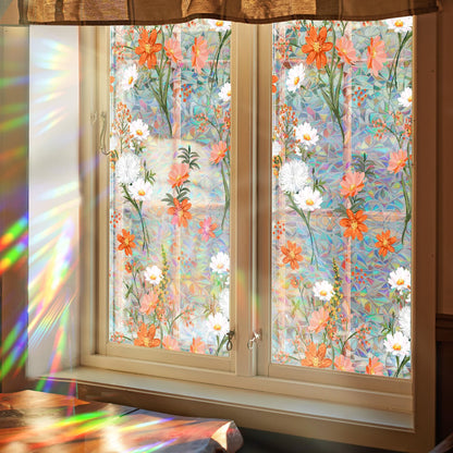 🎄Christmas Sales 49% OFF-Colorful Floral Bouquet Window Sticker