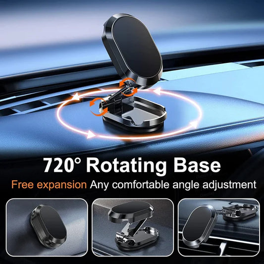 🔥🔥Alloy Folding Magnetic Car Phone Holder