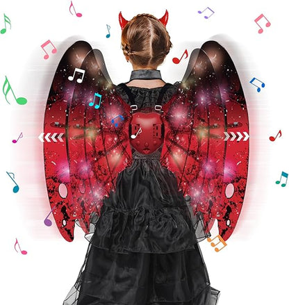 Electric LED Fairy Butterfly Wings (Best gifts for kids, perfect for Festival, Christmas, Halloween)