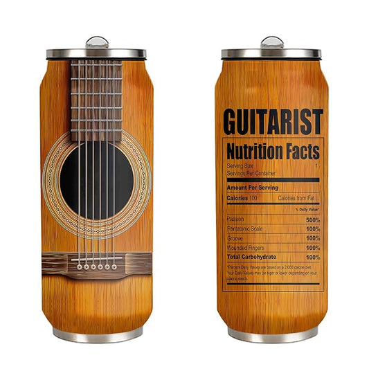 Guitar Shaped Travel Coffee Mug （17oz）