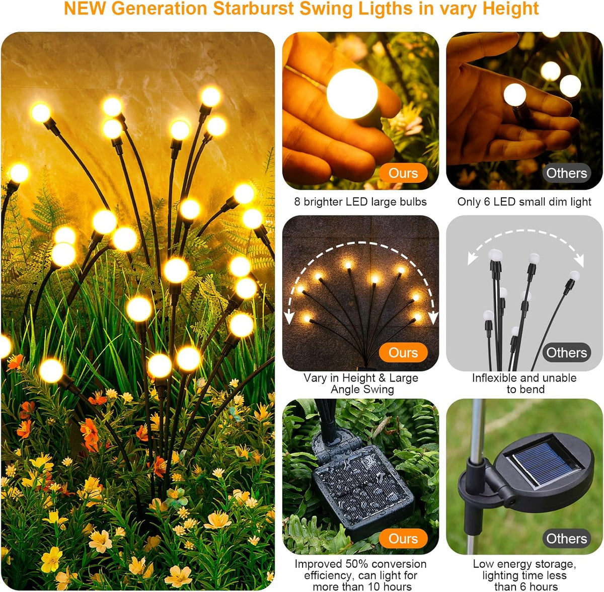 Solar Firefly Garden Lights