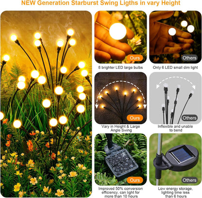 Solar Firefly Garden Lights