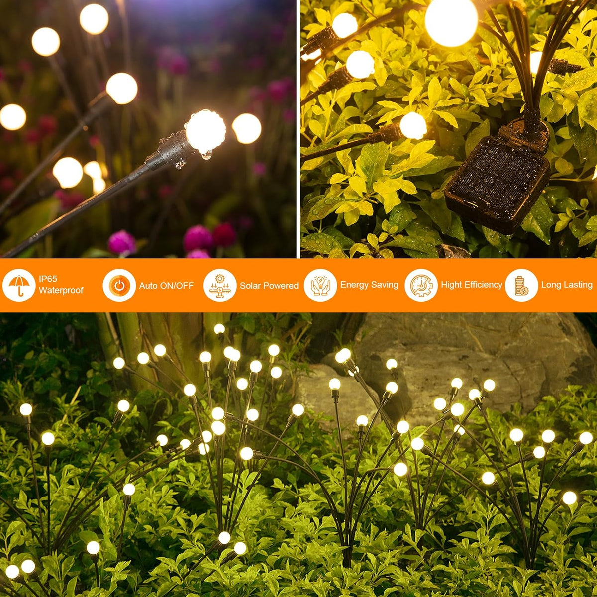 Solar Firefly Garden Lights