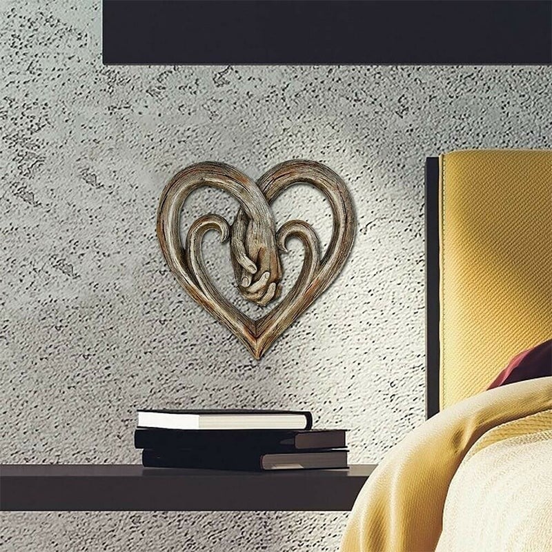 🔥 Hot Sale - Heart Holding Hands Wall Decor - Forever Love