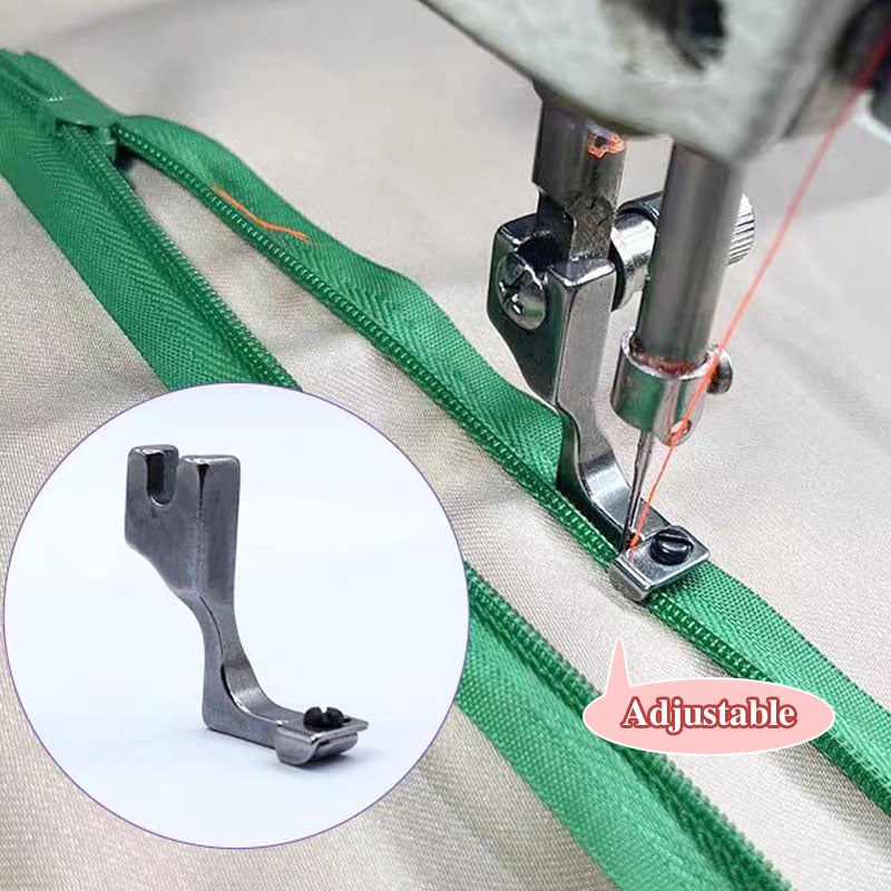 🔥Adjustable Invisible Zipper Guide Presser Foot for Sewing Machine