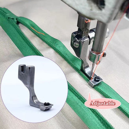 🔥Adjustable Invisible Zipper Guide Presser Foot for Sewing Machine