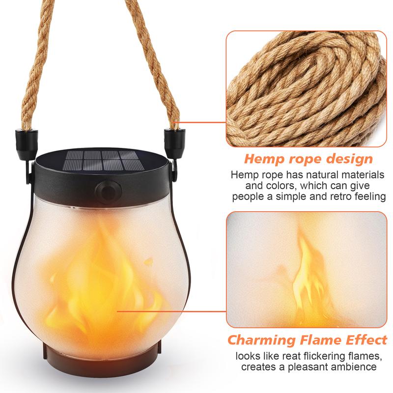 ✨Last Day Promotion 49% OFF--Dancing flame Solar Lantern Outdoor Lights