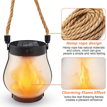 ✨Last Day Promotion 49% OFF--Dancing flame Solar Lantern Outdoor Lights