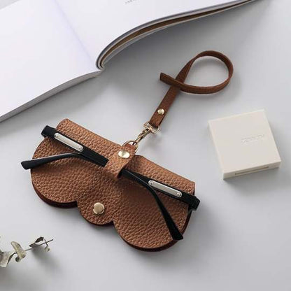 Soft PU Leather Sunglasses Bag