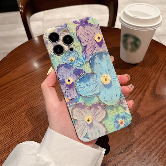 🔥🌸📱Oil Painting Flower Phone Case for Iphone 🌸