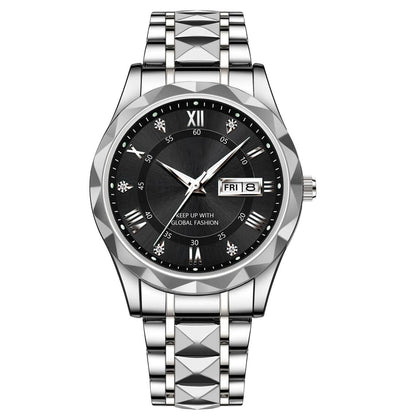Last Day 75% OFF - Waterproof Luminous Stainless Steel Two-tone Quartz Men's Watch