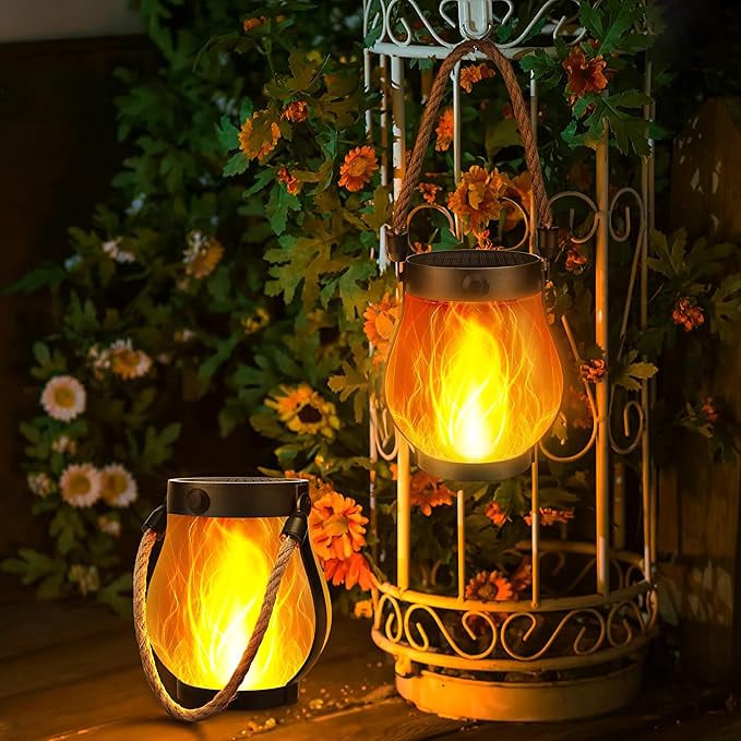 ✨Last Day Promotion 49% OFF--Dancing flame Solar Lantern Outdoor Lights
