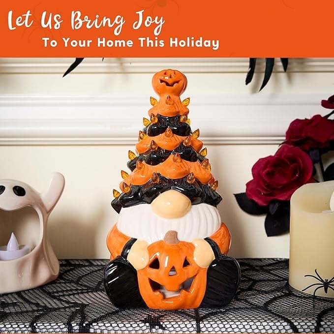 (🔥HOT SALE NOW 49% OFF) - Halloween ceramic dwarf decoration with light