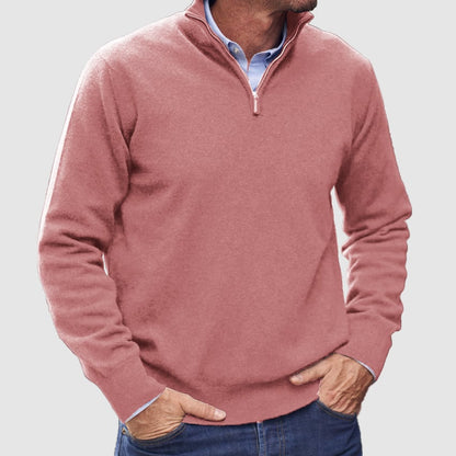 🔥Last Day 49% Off👔Men's Warm Zipper Basic Sweater