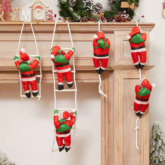 🔥Funny Santa🎅 Climbing Ladder Decoration