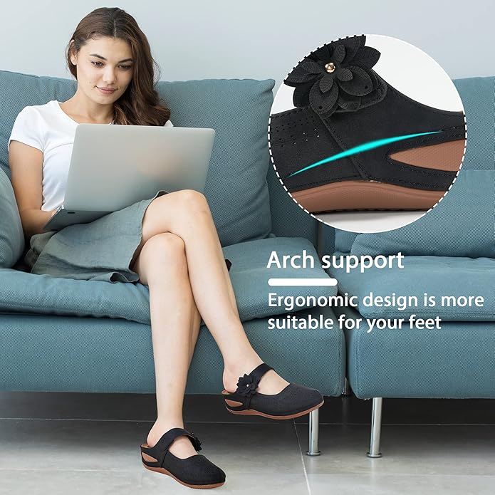 Women's Massage Wedge Mules