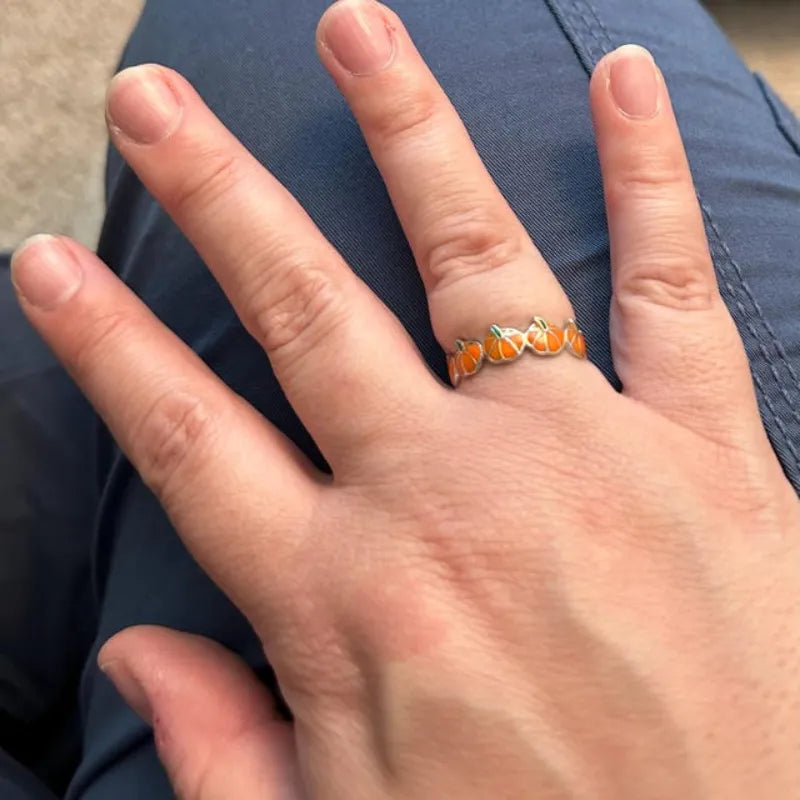 🎃Tiny Adjustable Pumpkin Ring
