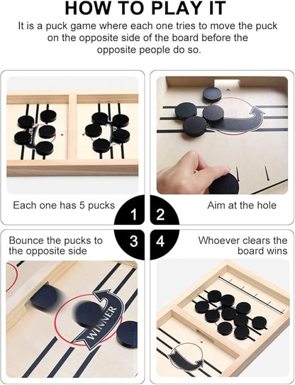 🔥Super Winner Wooden Hockey Board Games