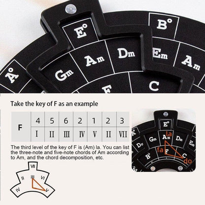 🎶Guitar Music Theory Disc Circle Of Fifths
