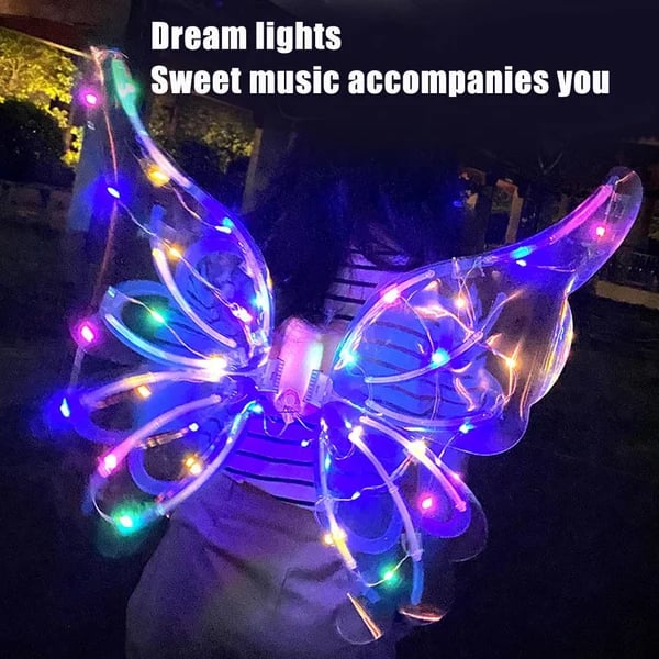 Electric LED Fairy Butterfly Wings (Best gifts for kids, perfect for Festival, Christmas, Halloween)