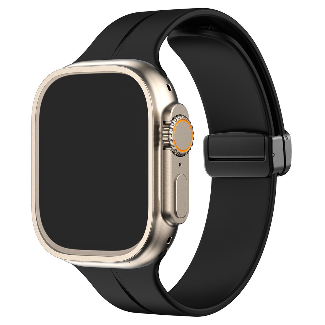 Silicone Magnetic Folding Band For Apple Watch