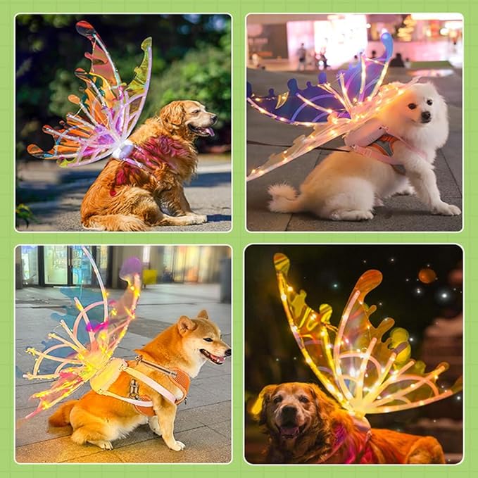 Electric LED Fairy Butterfly Wings (Best gifts for kids, perfect for Festival, Christmas, Halloween)