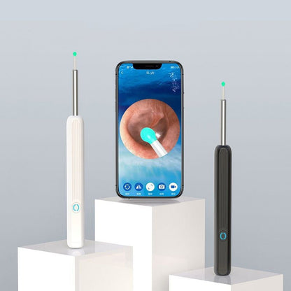 🔥Clean Earwax-Wi-Fi Visible Wax Removal Spoon, USB 1296P HD Load Otoscope