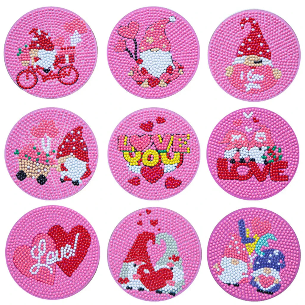 ☕DIY Special Shaped Diamond Painting Coaster👍