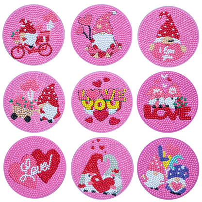 ☕DIY Special Shaped Diamond Painting Coaster👍