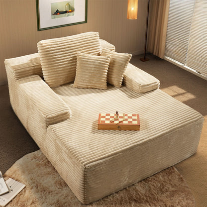 CozyNest Oversized Indoor Chaise Lounge