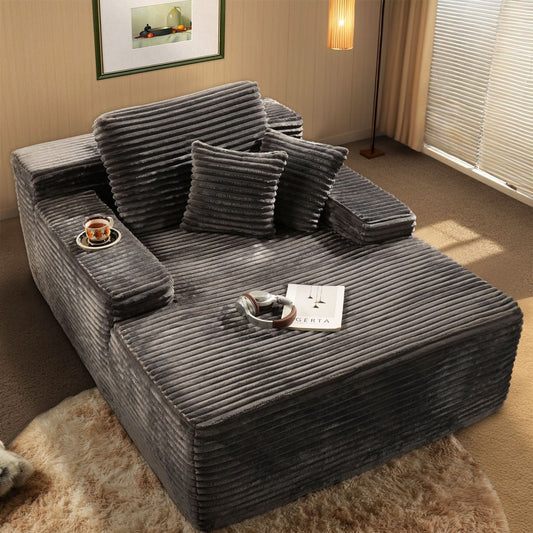 CozyNest Oversized Indoor Chaise Lounge