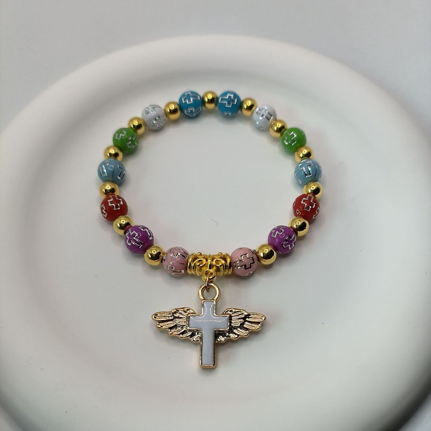 🎁2024 New Year Hot Sale🎁49% OFF🔥Angel Wing Cross Bracelet