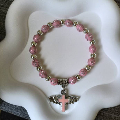 🎁2024 New Year Hot Sale🎁49% OFF🔥Angel Wing Cross Bracelet