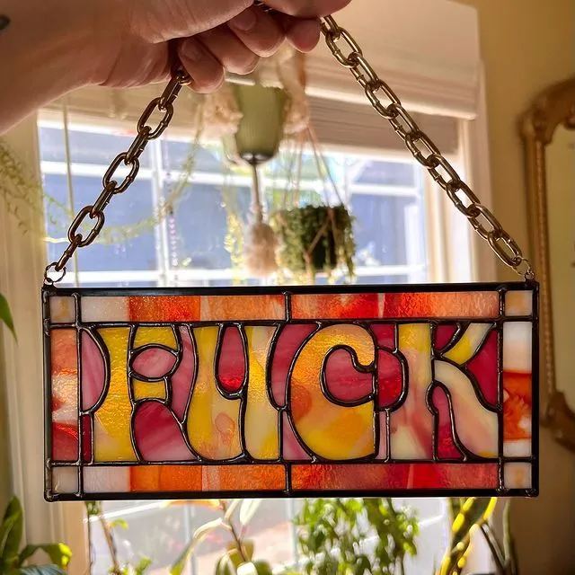 ✨Hot Sale 50% OFF--🤣F*CK Suncatcher