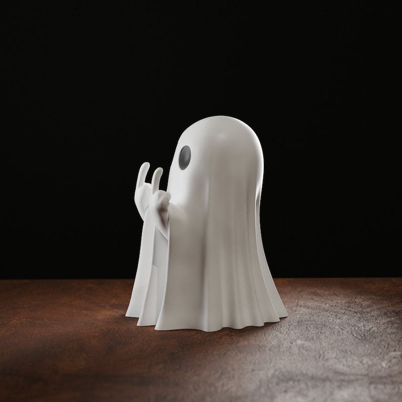Unfriendly Ghost 3D Printed Middle finger
