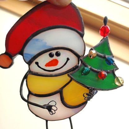 ⛄Snowman and Tree Christmas Light Catcher🎄