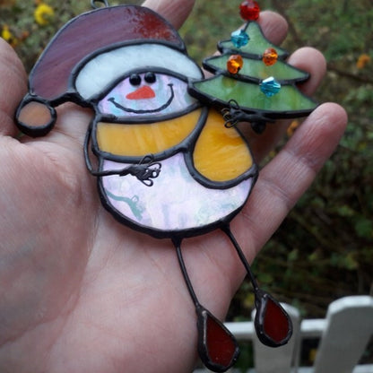 ⛄Snowman and Tree Christmas Light Catcher🎄