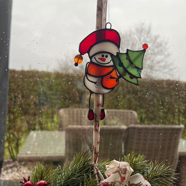 ⛄Snowman and Tree Christmas Light Catcher🎄