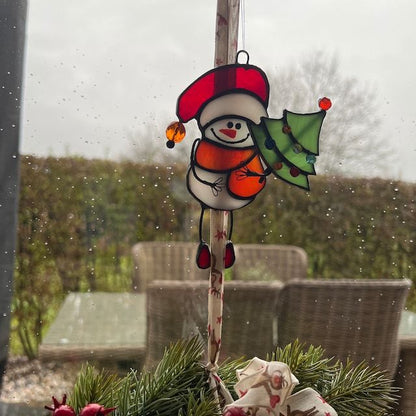⛄Snowman and Tree Christmas Light Catcher🎄