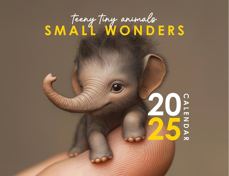 Tiny Animals Calendar 2025