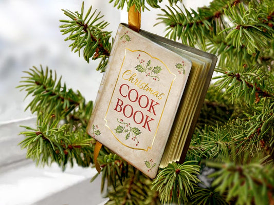 💥CHRISTMAS SALE💥Miniature Cook Book Christmas Ornament📚